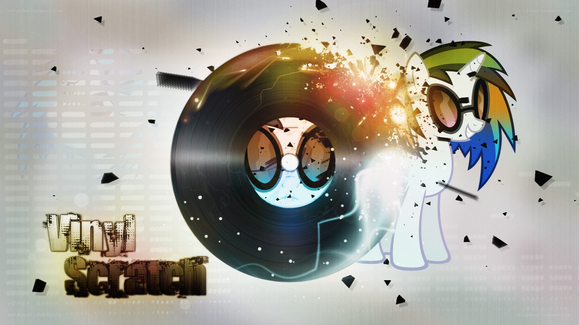 Rainbow Dash vinyl scratch
