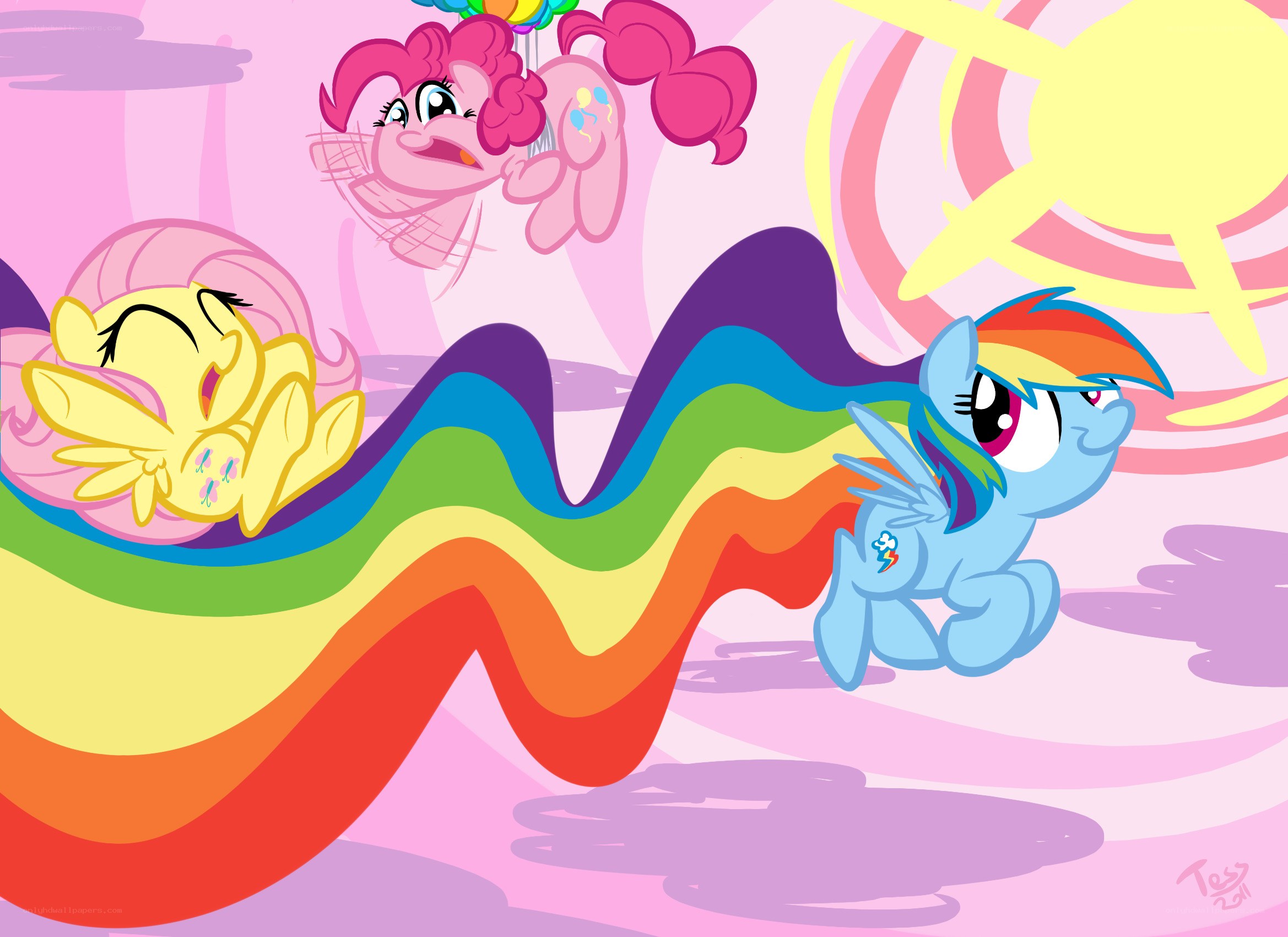 Rainbow Dash with friends
