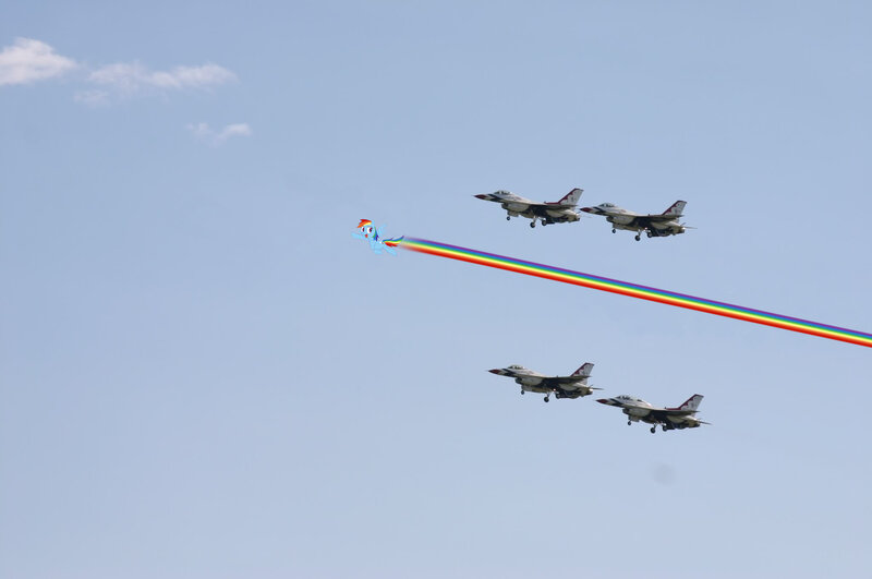 Rainbow Dash with jets