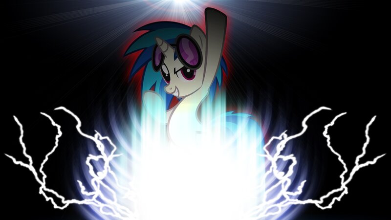 Rainbow Dash with lightning