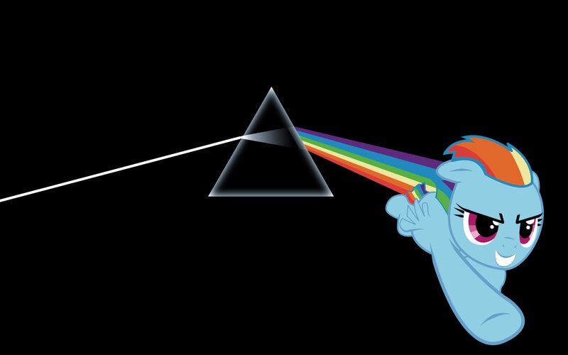 Rainbow Dash with Prism — Blue