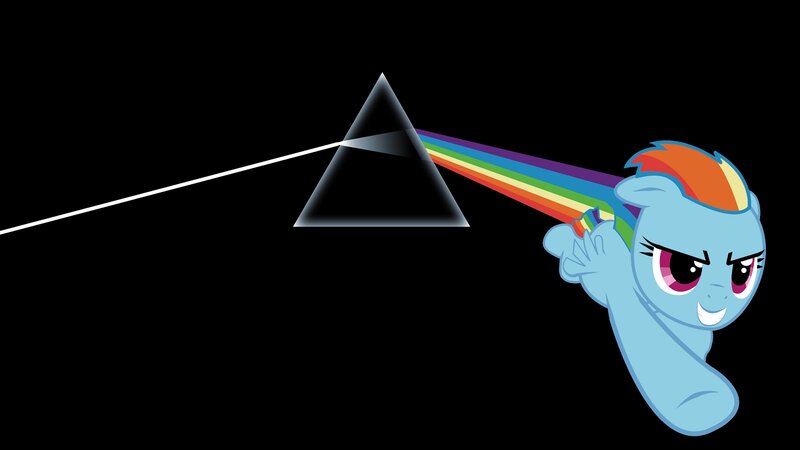 Rainbow Dash with prism