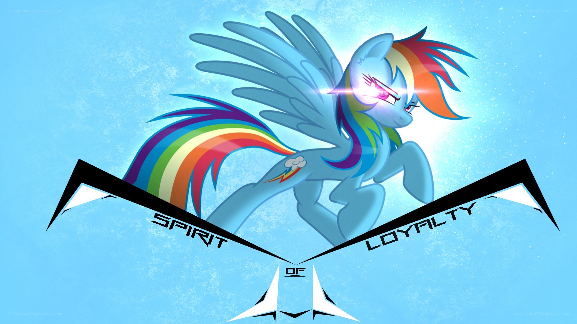 Rainbow Dash with spirit and loyalty