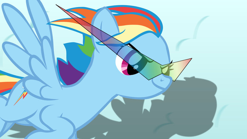 rainbow dash with sunglasses