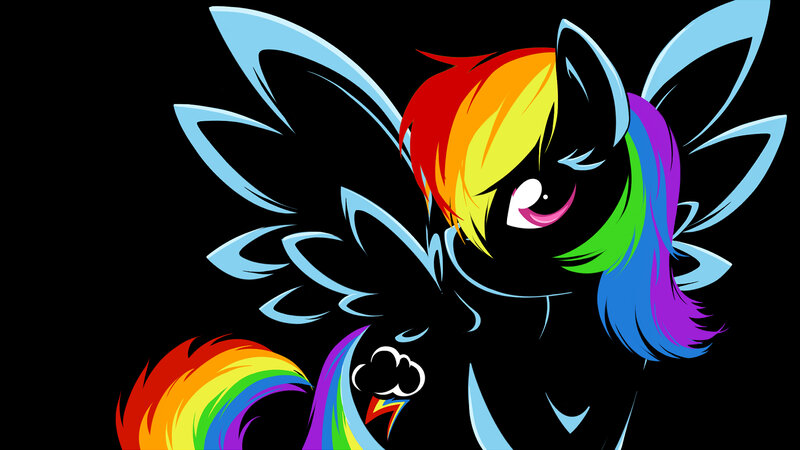 Rainbow Dash with wings