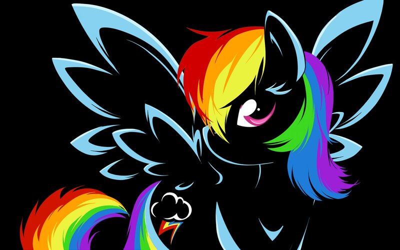Rainbow Dash with wings