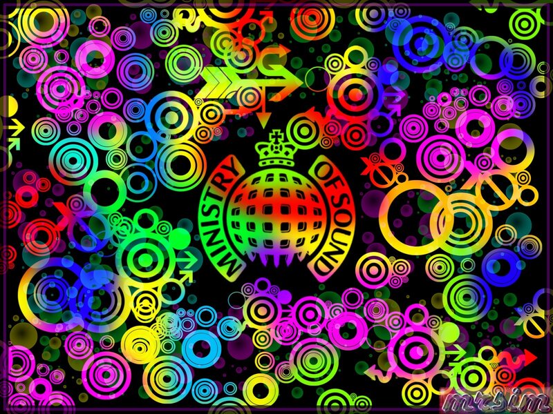 rainbow disco background