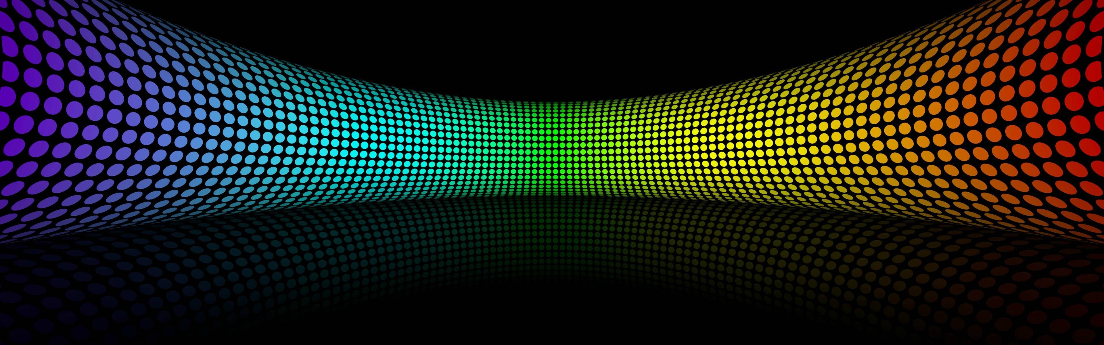 rainbow dot wave pattern