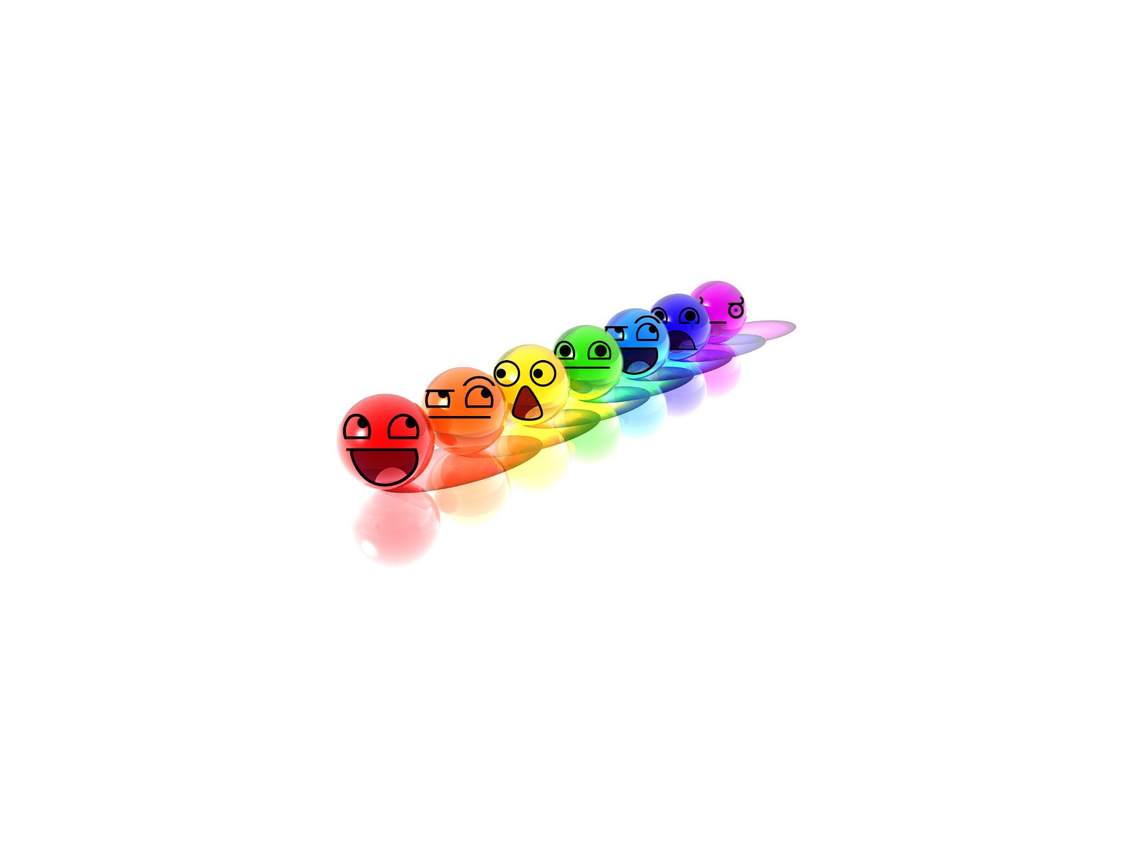 rainbow emoji balls