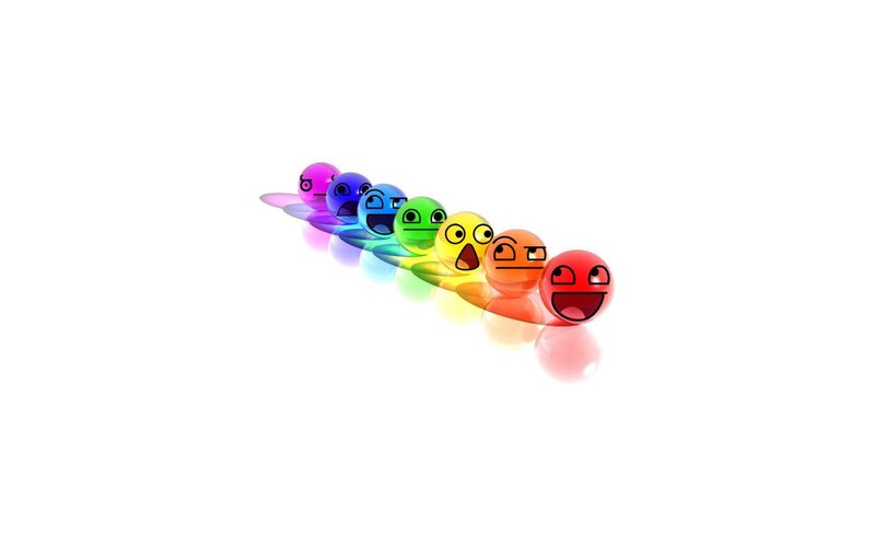 rainbow emoji chain