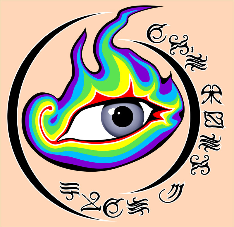 rainbow eye symbol