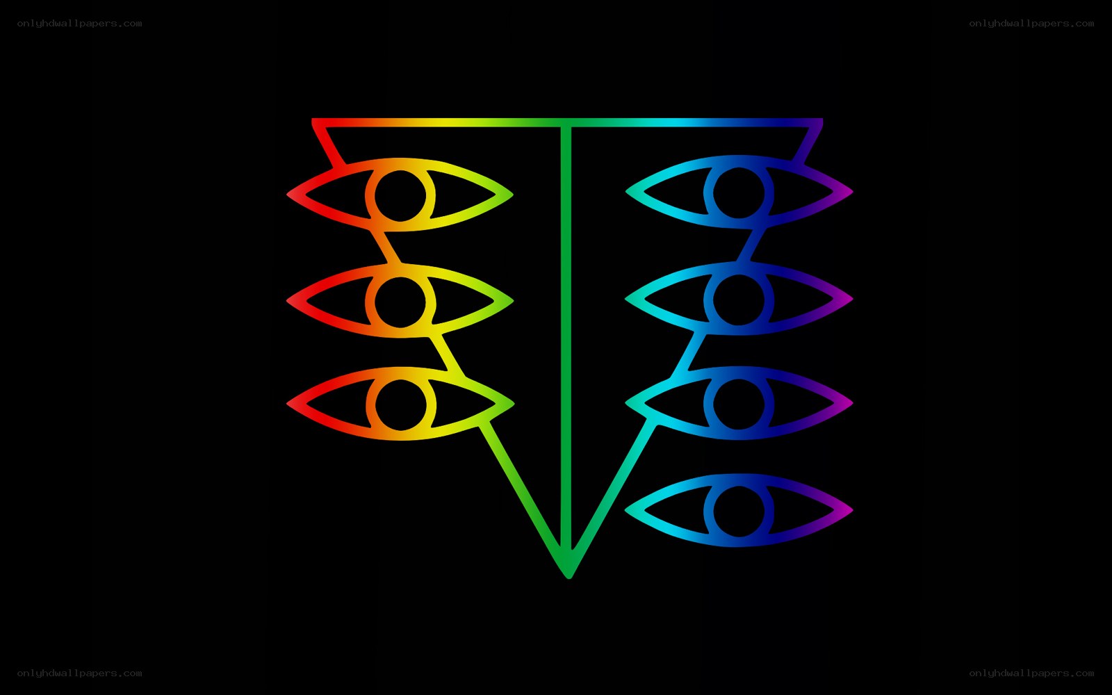 Rainbow eyes symbol