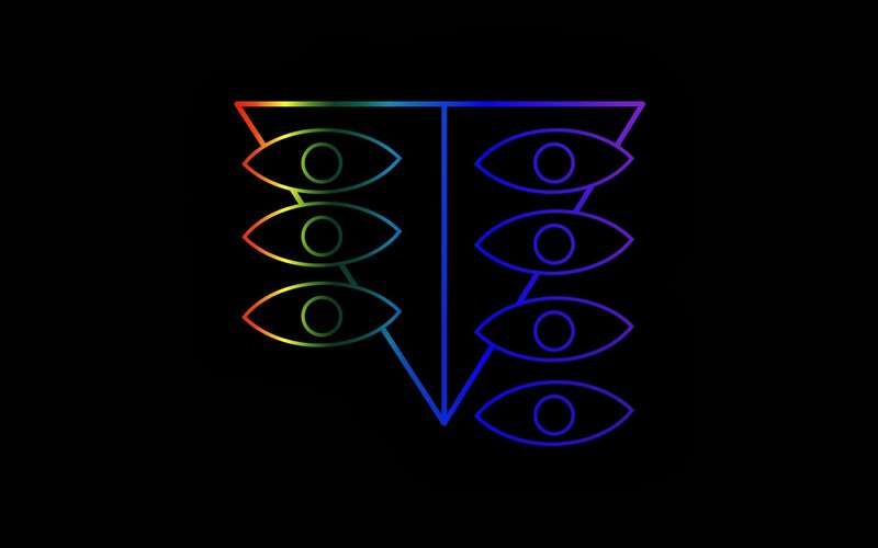 Rainbow Eyes Symbol — Black