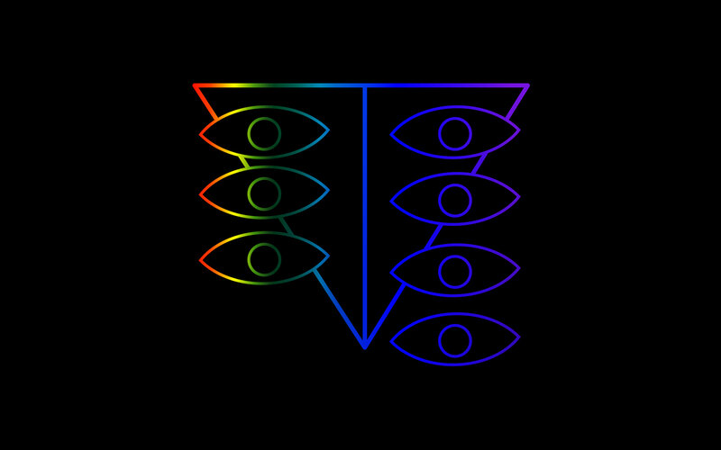 Rainbow eyes symbol
