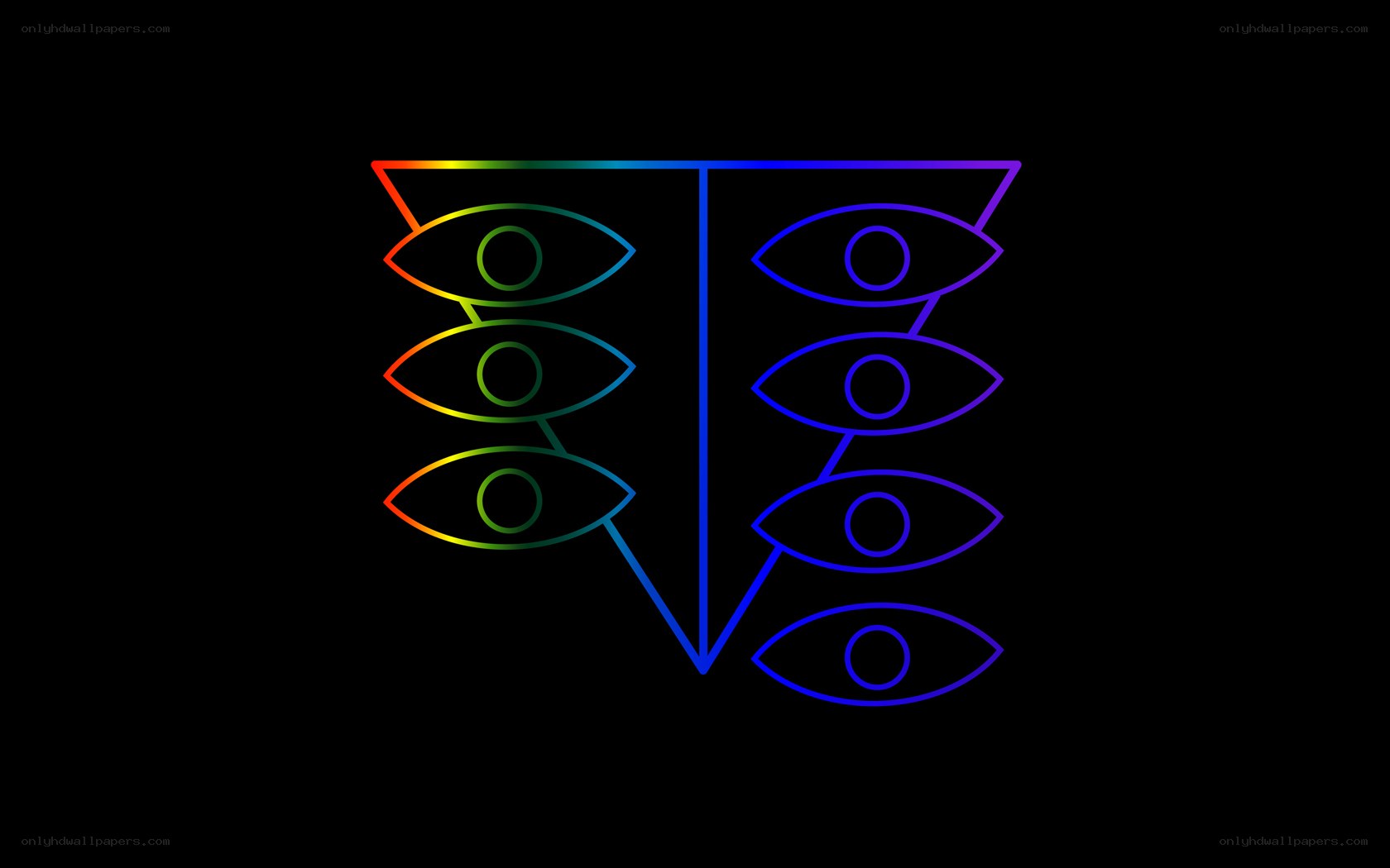 Rainbow eyes symbol