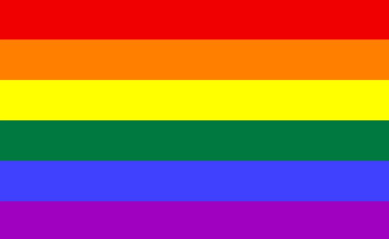 Rainbow Flag — Red, Neutral, Vector Art