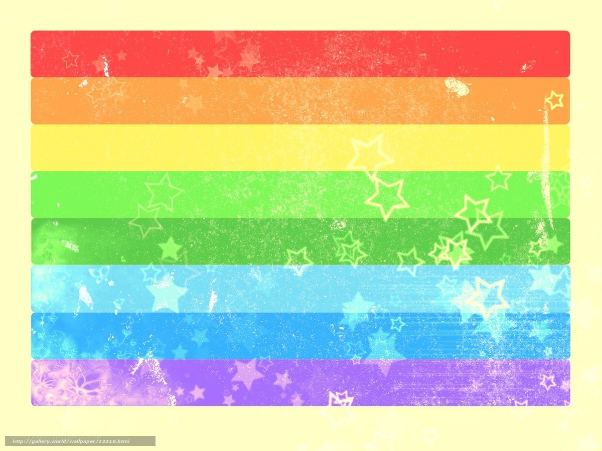 rainbow flag with stars