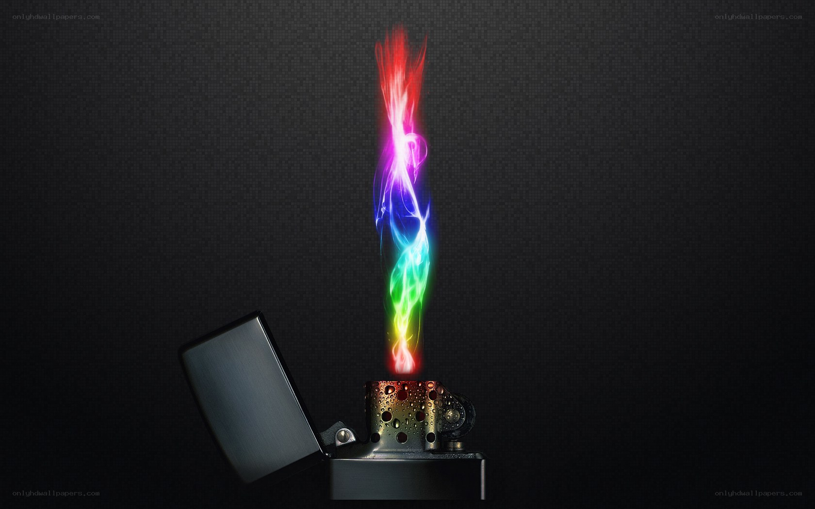Rainbow flame lighter