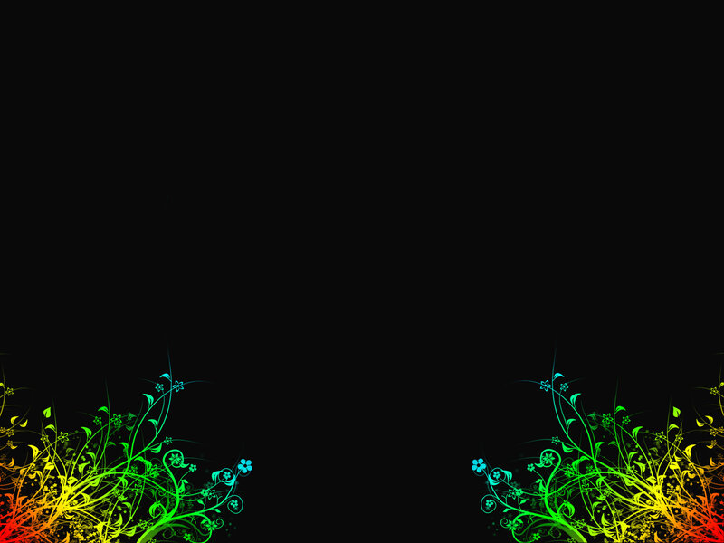 rainbow floral design