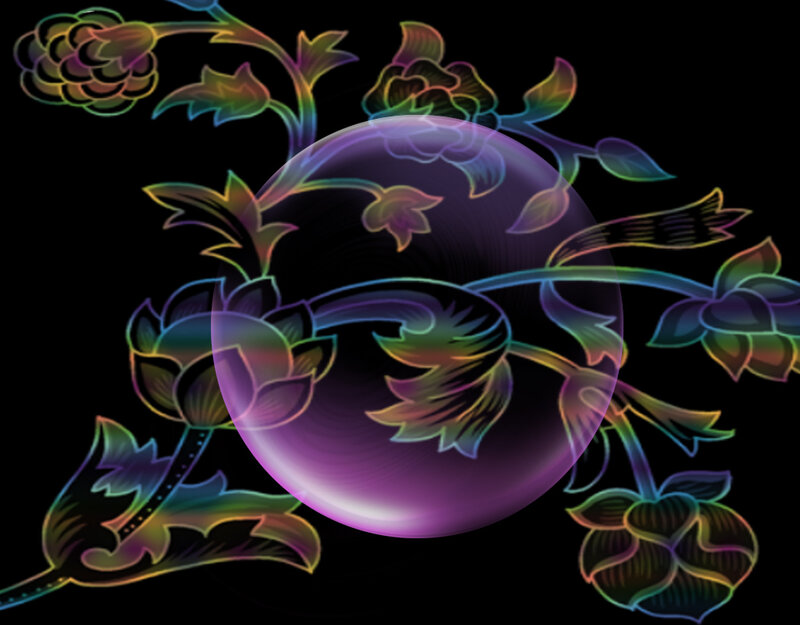 Rainbow Floral Pattern