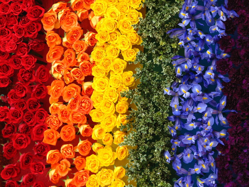 Rainbow Flower Arrangement