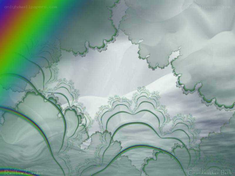 Rainbow fractal garden