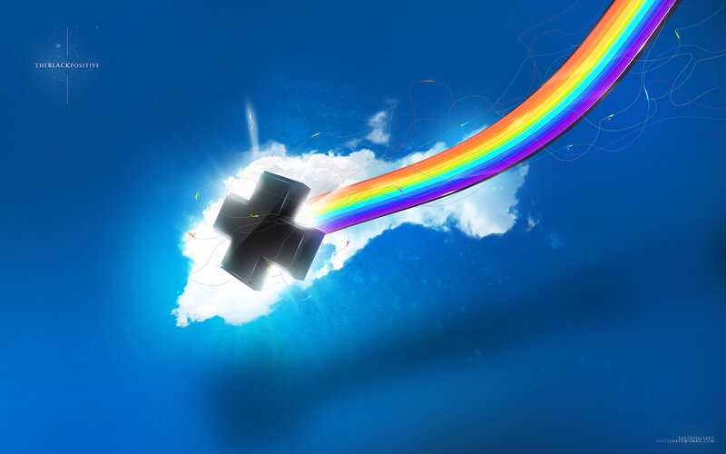 Rainbow from a cloud