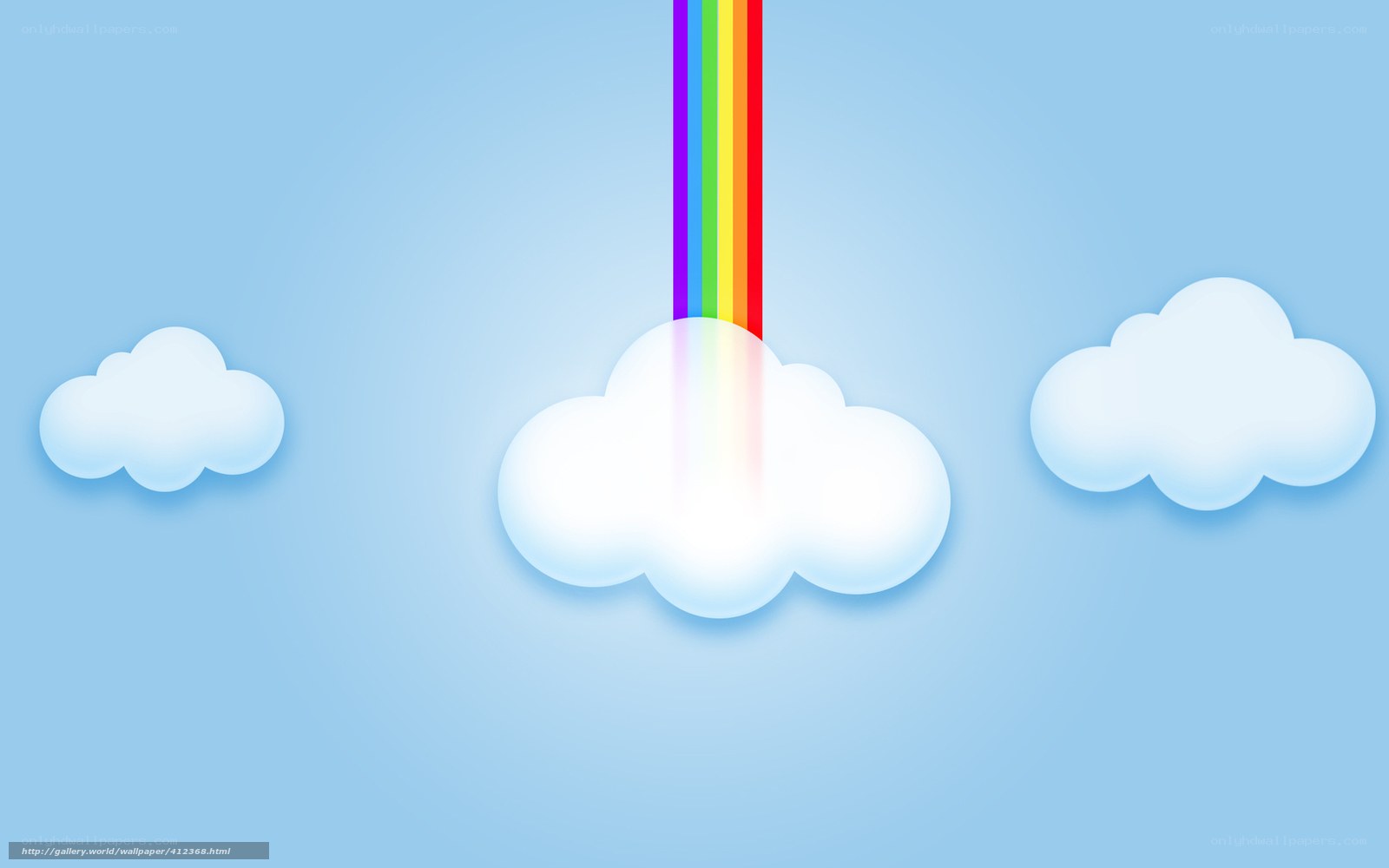 rainbow from cloud