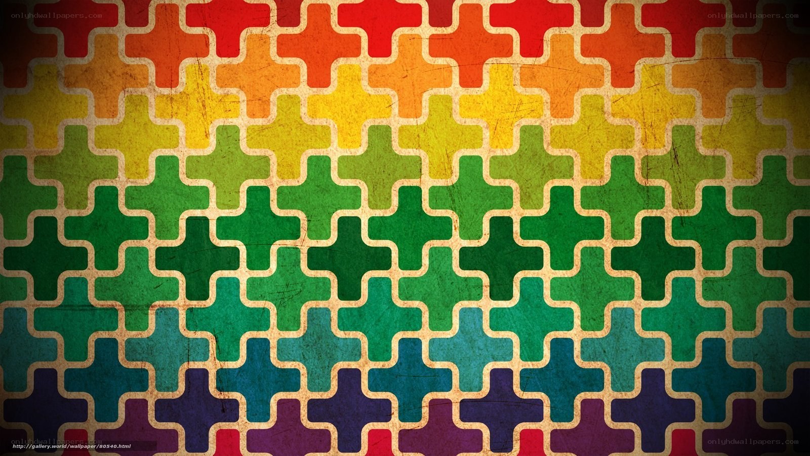 rainbow geometric pattern