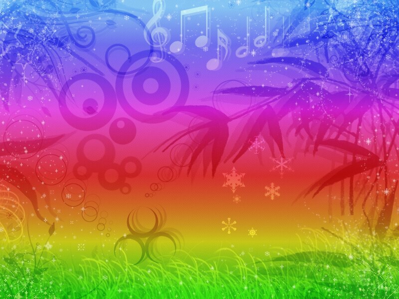 Rainbow Gradient Background — Green