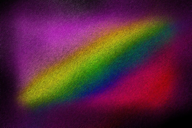 rainbow gradient on dark background