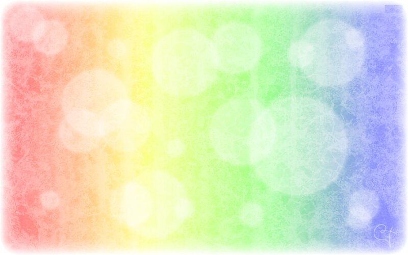 rainbow gradient with bokeh