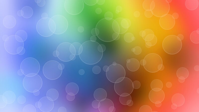 rainbow gradient with bubbles