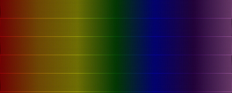Rainbow gradient with wavy lines