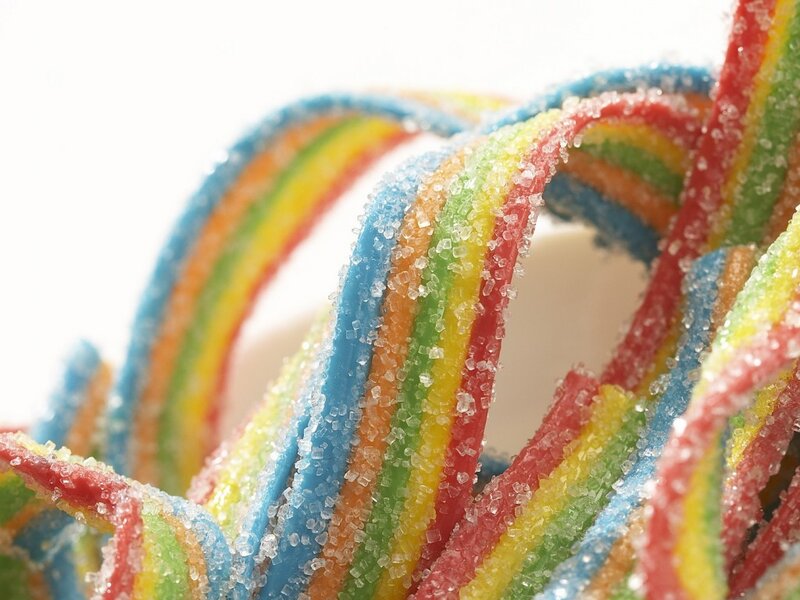 Rainbow Gummy Candy — Red