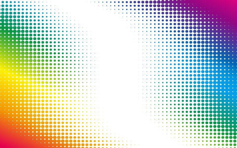 rainbow halftone pattern