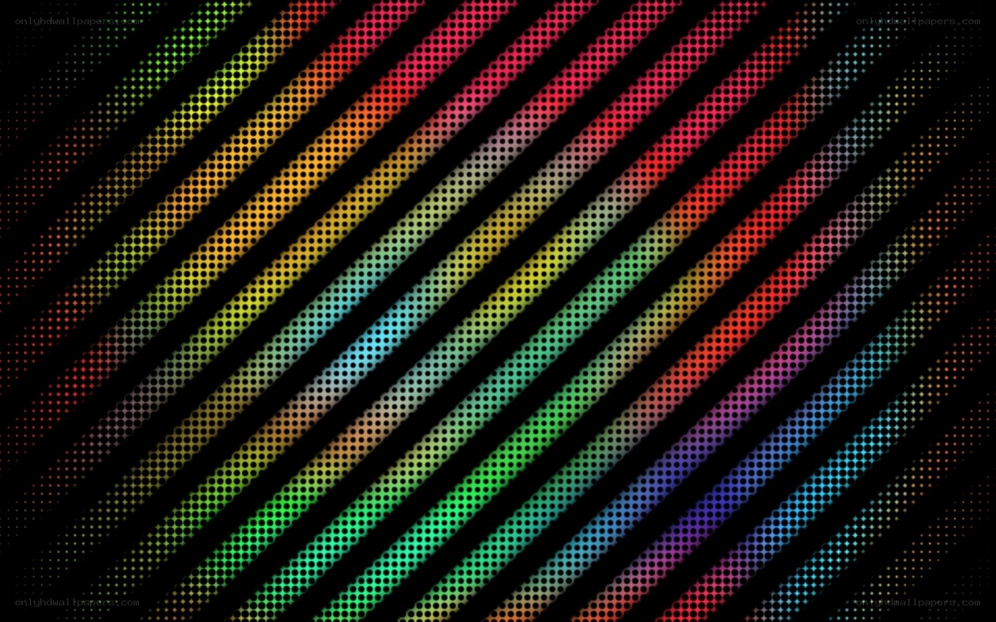 rainbow halftone stripes