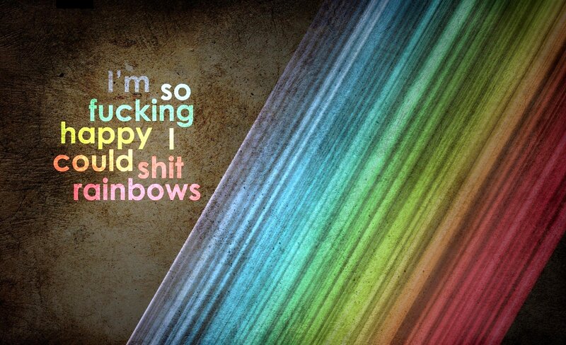rainbow happiness quote