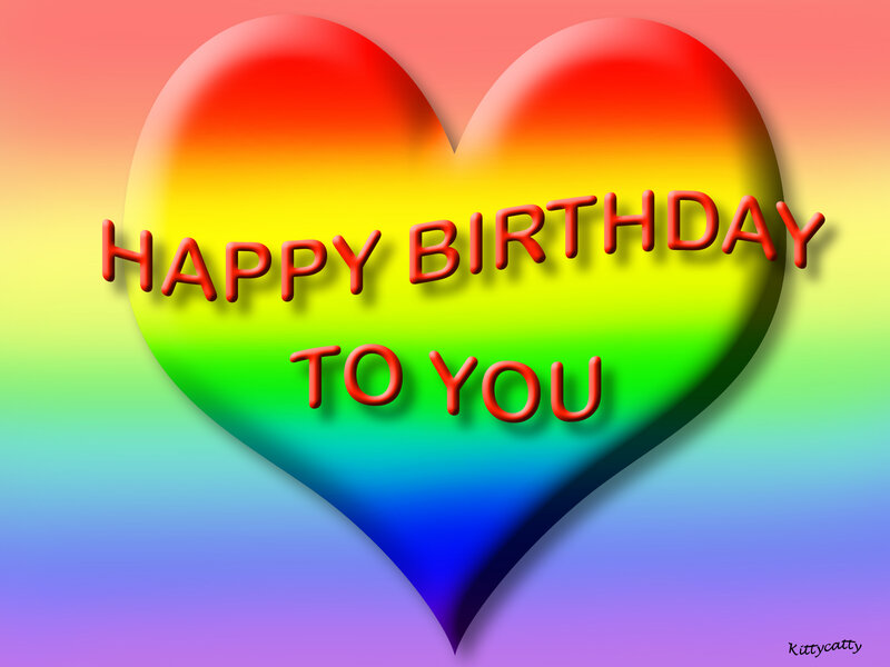 Rainbow Heart with Text