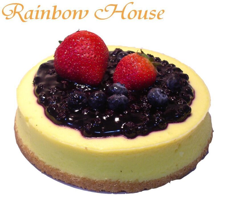 Rainbow House cheesecake