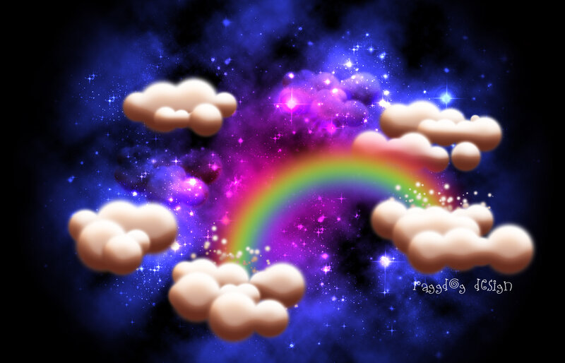 rainbow in space
