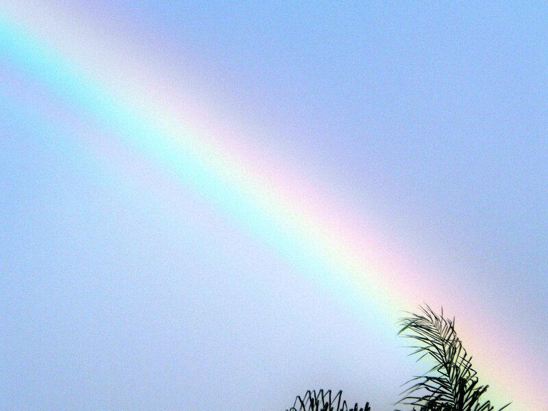 Rainbow in the sky