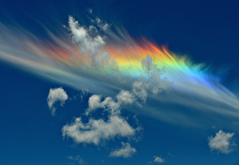 Rainbow in the Sky — Blue, Dramatic