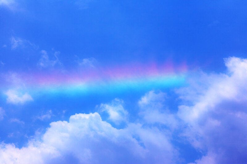 Rainbow in the Sky — Blue, Serene