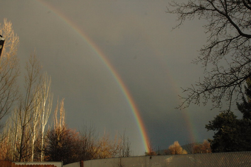 Rainbow in the Sky — Gray, Serene