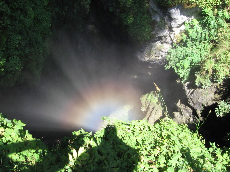 Rainbow in Waterfall Mist