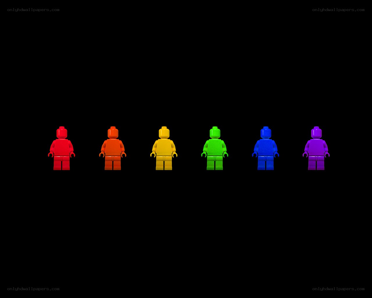 rainbow lego minifigures