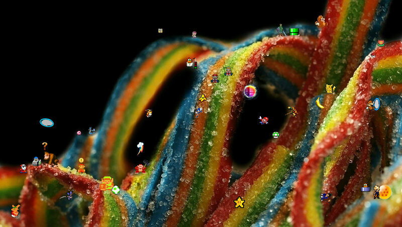 Rainbow Licorice with Characters
