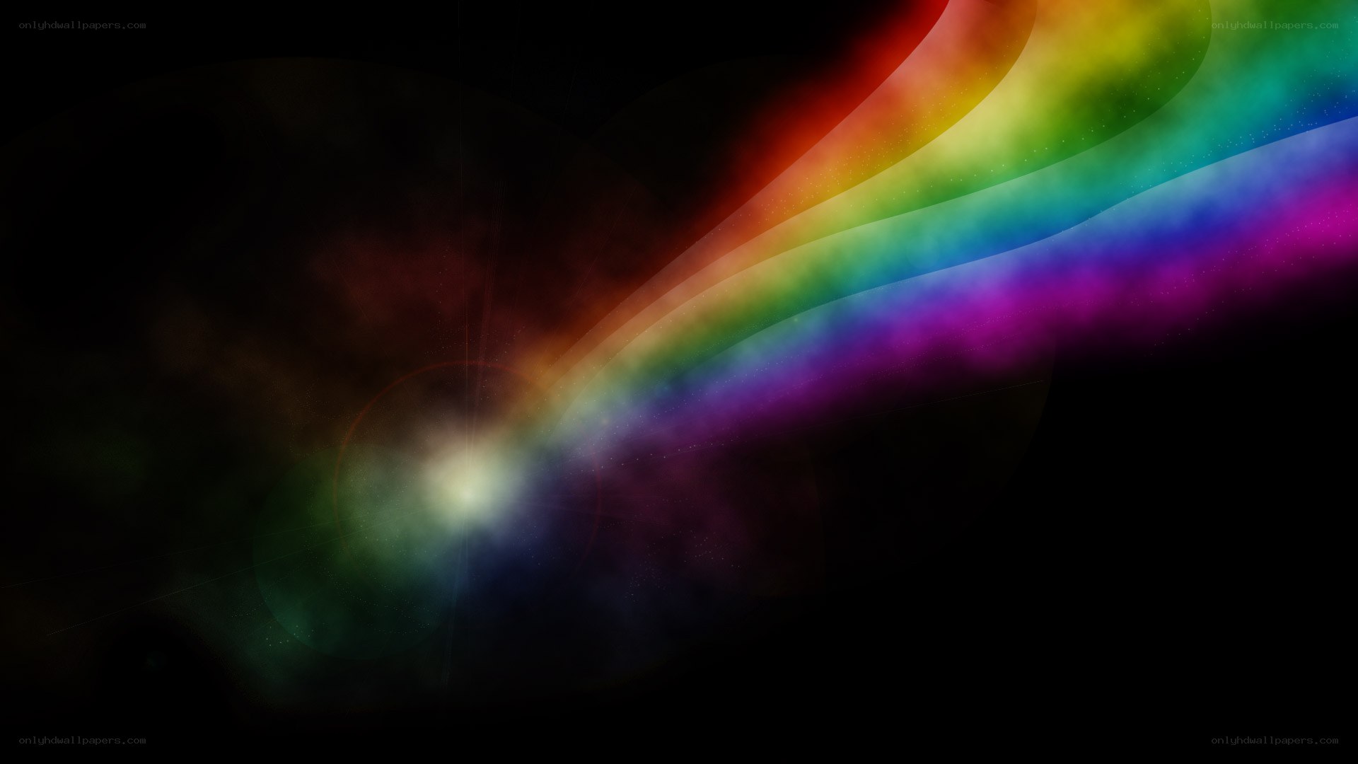 rainbow light beam