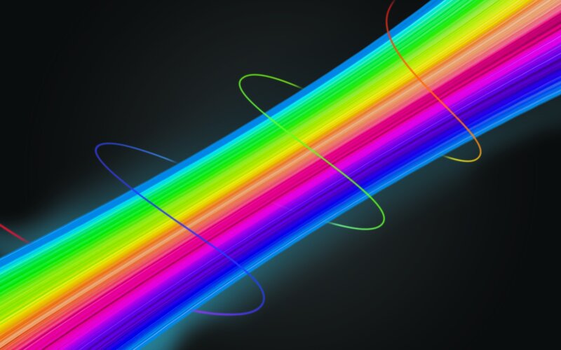 Rainbow Light Beam — Blue